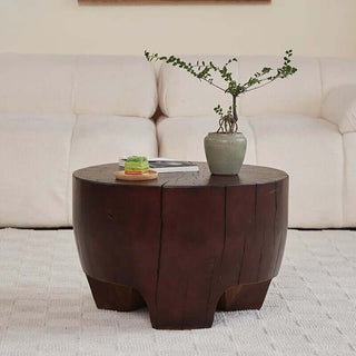 Tree Trunk Solid Wood Coffee Table-Coffee Table