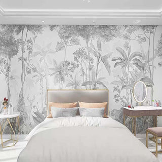 Tropical Chic Wallpaper Mural-Trees Wallpaper
