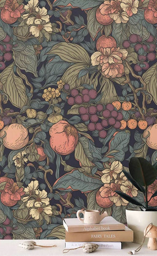 Tropical Garden of Fruits Wallpaper Mural-Flower & Leaf Wallpaper