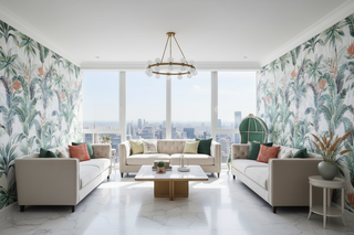 Tropical Green Trees Wallpaper Mural