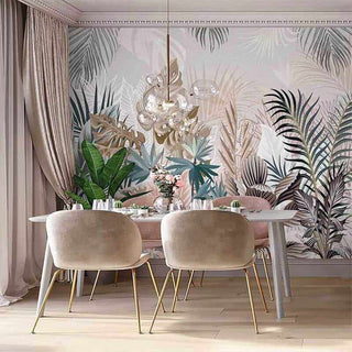 Tropical Plants Rainforest Leaves Wallpaper Mural-Flower & Leaf Wallpaper