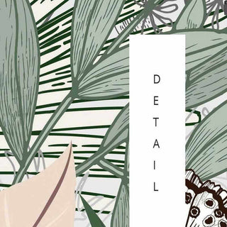 Tropical Plants Rainforest Palm Leaves Wallpaper Mural-Flower & Leaf Wallpaper