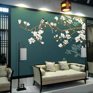 Tropical Tree Wallpaper Mural: Authentic Nature Design-Flower & Leaf Wallpaper