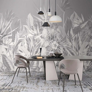 Tropical Wallpaper - Lush Paradise with Exquisite Designs-Flower & Leaf Wallpaper