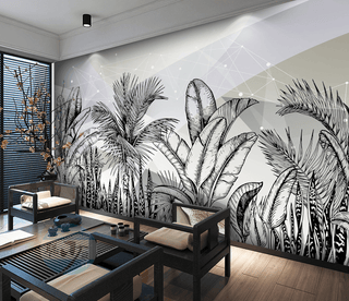 Tropical Wallpaper Murals: Scenic Beauty Captured-Trees Wallpaper