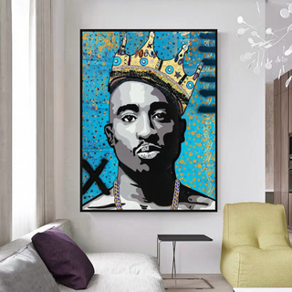 TuPac Singers Canvas Wall Art-TuPac Wall Art