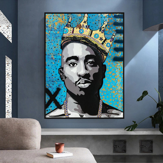 TuPac Singers Canvas Wall Art-TuPac Wall Art