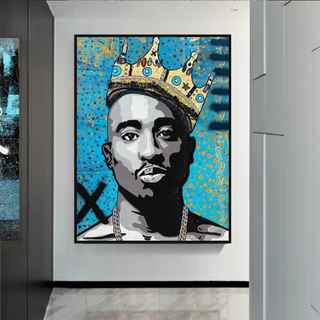 TuPac Singers Canvas Wall Art-TuPac Wall Art