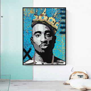 TuPac Singers Canvas Wall Art-TuPac Wall Art
