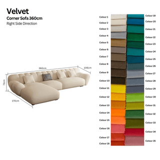 Tulip Loveseat Lounge Corner Sofa Set-Sofa Set