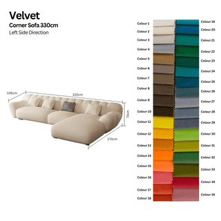 Tulip Loveseat Lounge Corner Sofa Set-Sofa Set