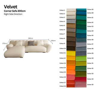 Tulip Loveseat Lounge Corner Sofa Set-Sofa Set