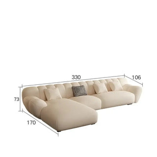 Tulip Loveseat Lounge Corner Sofa Set-Sofa Set