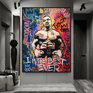Tyson Fury Champion Boxing Canvas Wall Art-Boxing Wall Art