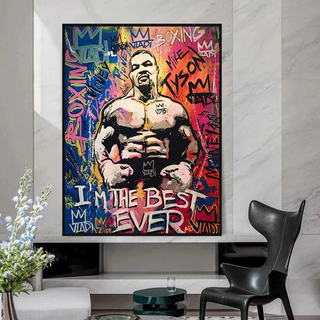 Tyson Fury Champion Boxing Canvas Wall Art-Boxing Wall Art