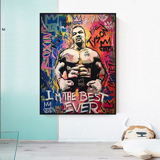 Tyson Fury Champion Boxing Canvas Wall Art-Boxing Wall Art