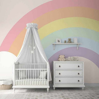 Vibrant Rainbow Bridge Wall Mural-Kids Room Wallpaper