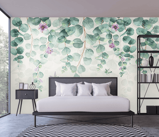 Vine Leaf Wallpaper Murals for Exquisite Décor-Flower & Leaf Wallpaper