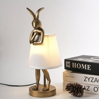 Vintage Bathing Rabbit Table Lamp-Lamps