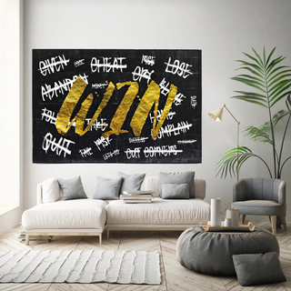 WIN Motivational Canvas Wall Art-Wall Posters