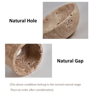 Wabi-Sabi Natural Stone Hanging Wall Light – Downward Iron-Wall Lights