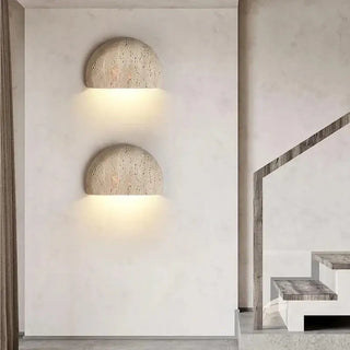 Wabi Sabi Natural Stone Wall Sconce Light-Wall Lights