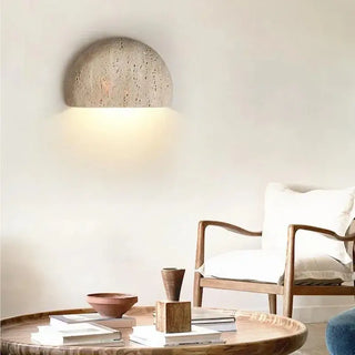 Wabi Sabi Natural Stone Wall Sconce Light-Wall Lights