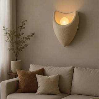 Wabi-Sabi Resin Wall Lamp – Bedside Reading Light-Wall Lights