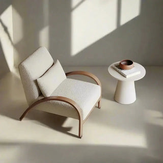 Wabi-Sabi Retro Lounge Arm Chair – Solid Metal Frame