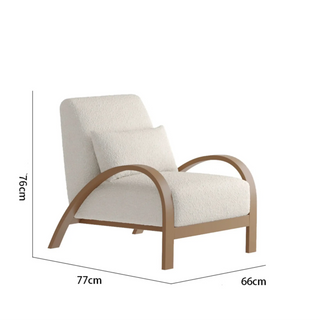 Wabi-Sabi Retro Lounge Arm Chair – Solid Metal Frame