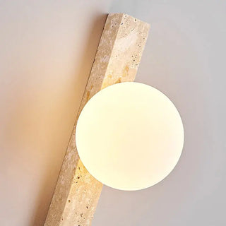 Wabi-sabi Style Yellow Cave Stone Long Wall Lamp Retro and Creative Staircase Corridor Entrance Lamp Bedroom Bedside Lamp-Wall Lights