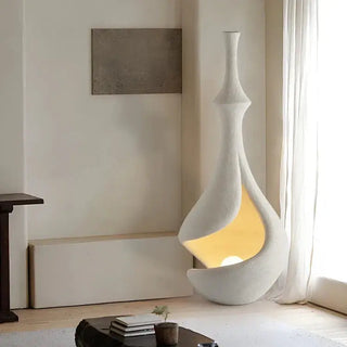 Wabi Sabi Style Retro Artistic Floor Lamp – E27 Base, Nickel Finish-Lamps