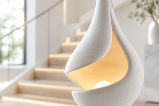 Retro-Stehlampe im Wabi-Sabi-Stil – E27-Sockel, Nickel-Finish