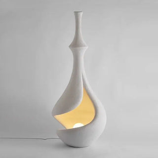 Wabi Sabi Style Retro Artistic Floor Lamp – E27 Base, Nickel Finish-Lamps