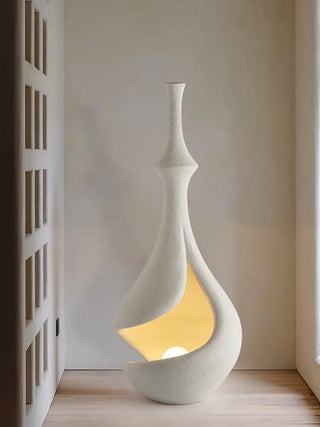 Wabi Sabi Style Retro Artistic Floor Lamp – E27 Base, Nickel Finish-Lamps