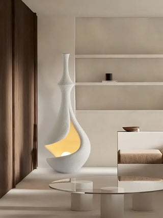 Wabi Sabi Style Retro Artistic Floor Lamp – E27 Base, Nickel Finish-Lamps