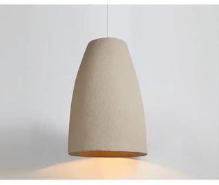 Wabi-Sabi Travertine Pendant Chandelier – E27 LED Cord Light in White &amp; Beige