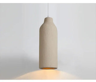 Wabi-Sabi Travertine Pendant Chandelier – E27 LED Cord Light in White &amp; Beige