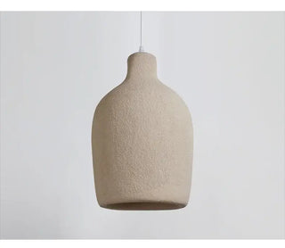 Wabi-Sabi Travertine Pendant Chandelier – E27 LED Cord Light in White &amp; Beige