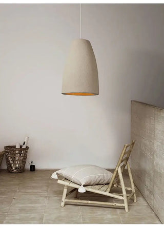 Wabi-Sabi Travertine Pendant Chandelier – E27 LED Cord Light in White &amp; Beige