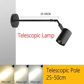 Wall Art LED Long Arm Extendable Telescopic Wall Light-Wall Lights