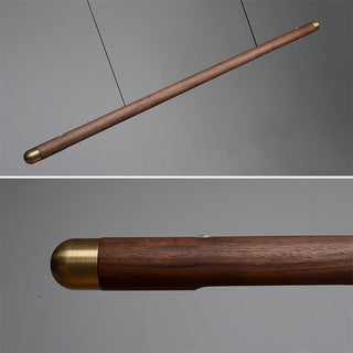 Walnut Hanging Light: Unique and Stylish Lighting Solution-Kitchen Island