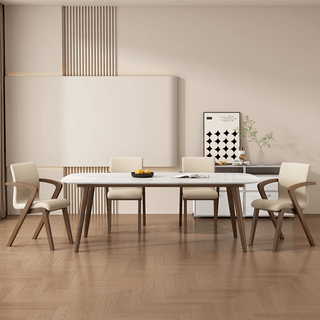 Walnut Wood Arch Dining Chairs – 3 Elegant Walnut Finishes