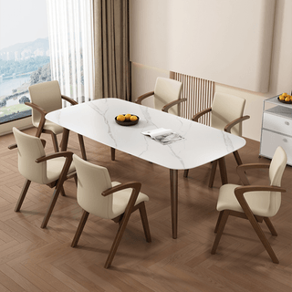 Walnut Wood Arch Dining Chairs – 3 Elegant Walnut Finishes