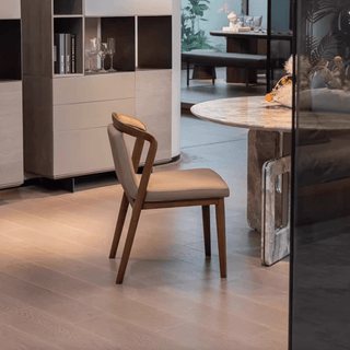 Walnut Wood Designer Sedie da Pranzo – Eleganza Senza Tempo in Legno Massello