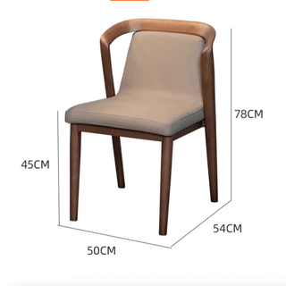 Walnut Wood Designer Sedie da Pranzo – Eleganza Senza Tempo in Legno Massello