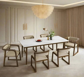 Walnut Wood Full Comfort Dining Chairs – Brown and Black Finishes