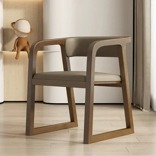 Walnut Wood Full Comfort Dining Chairs – Brown and Black Finishes