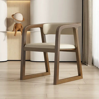 Walnut Wood Full Comfort Dining Chairs – Brown and Black Finishes
