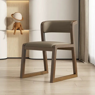 Walnut Wood Full Comfort Dining Chairs – Brown and Black Finishes
